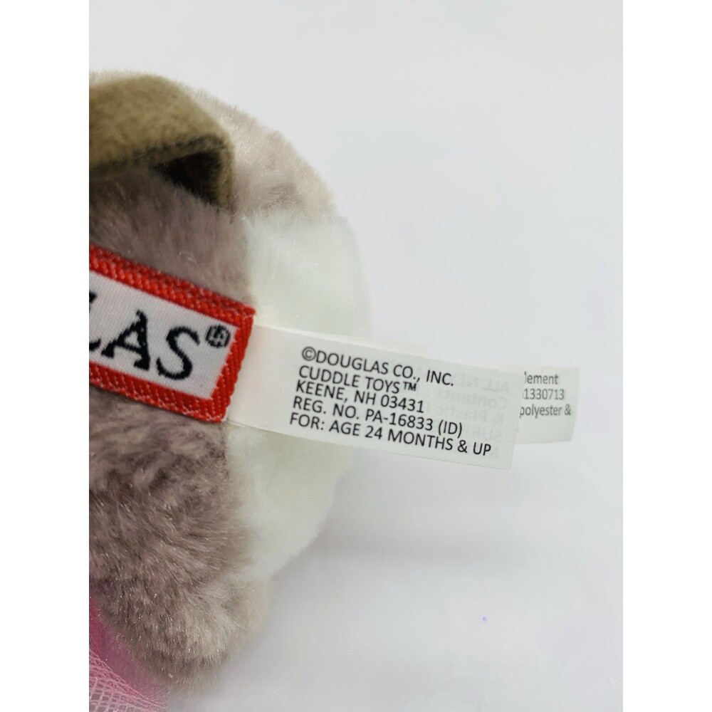 Douglas Cuddle Toys Tippy Toe Ballerina Mouse # 647 Grey Stuffed Animal Toy 5” - Picture 9 of 13